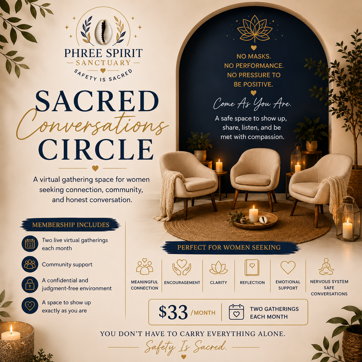 Sacred Conversations Circle
(Women Only)